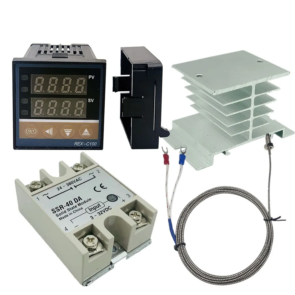1 компл. REX-C100 цифровой RKC PID термостат регулятор температуры выход 40DA SSR реле K/J