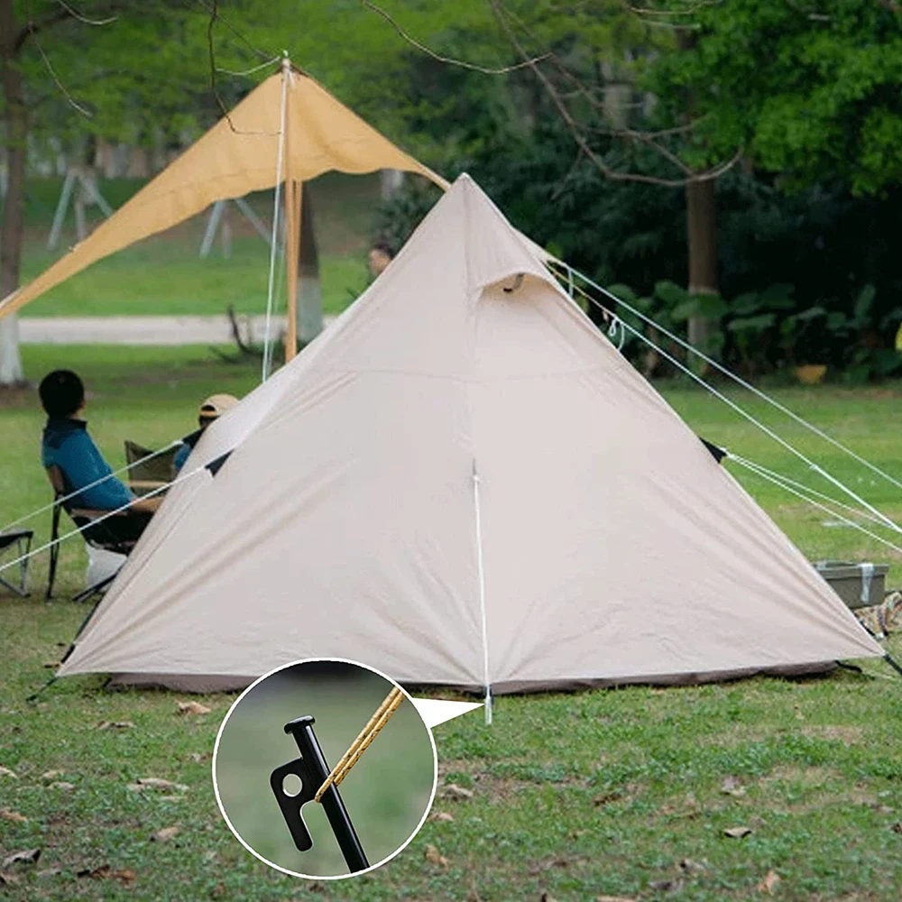 (8 шт./лот) 20/25/30/40 см сверхпрочные стойки для палатки кемпинга кованые стальные