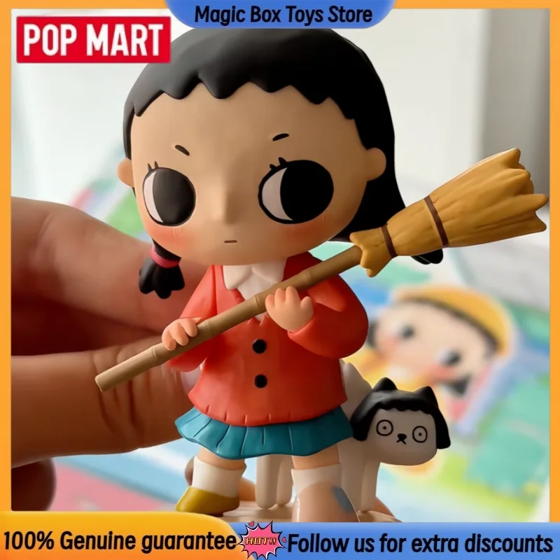 Фото Коллекционная фигурка POP MART Blind Box: Коллаборация Nyota X Chibi Maruko Chan, мультяшное украшение для рабочего стола, подарок для взрослых коллекционеров №5