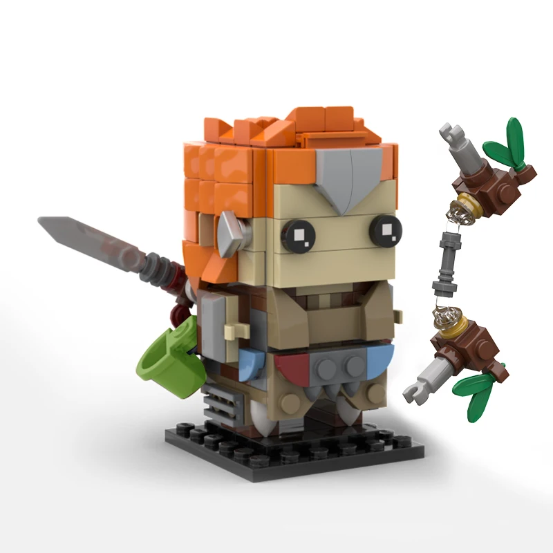 

MOC Game Horizon Cartoon Characters Figures ALOY Building Blocks Set Brickheadzs Model Bricks Toys For Children Birthday Gift