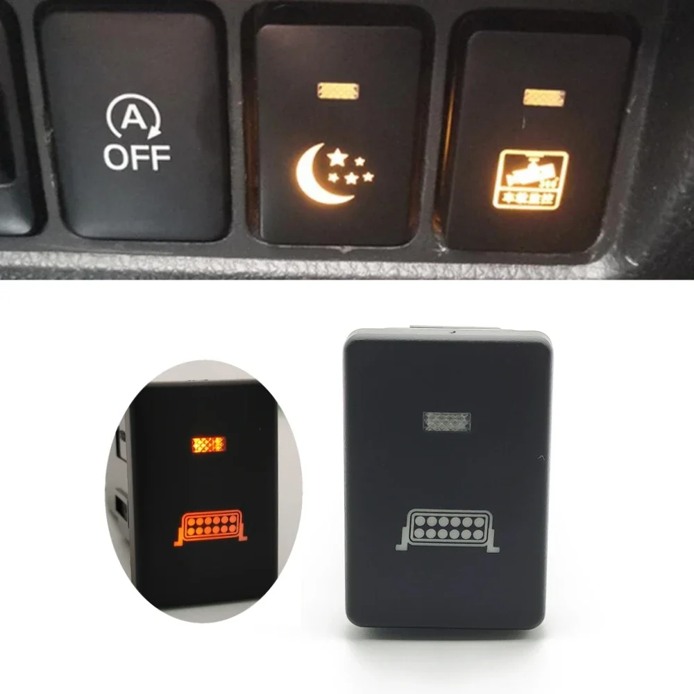 

Оранжевая флейта для кнопки включения/выключения автомобиля, флейта с проводом для Suzuki Jimny 2019 2020 2021