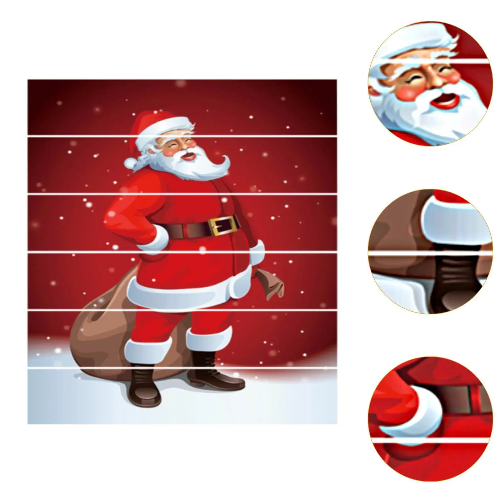 Наклейки с Санта-Клаусом для лестницы съемные универсальные принадлежности 3D