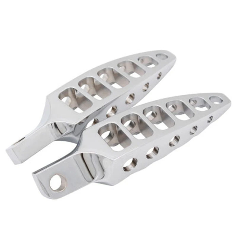 

45 Degrees Male-Mount Footrests Hollow Foot Pegs For Sportster 883 1200 XL XR Touring Dyna Softail
