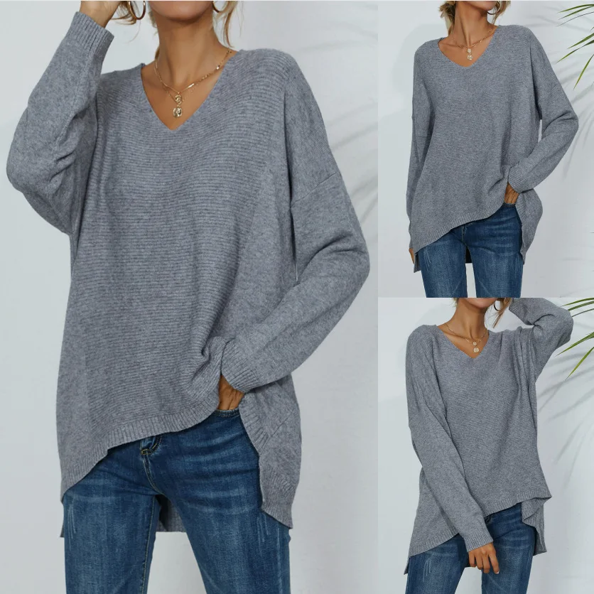 

2022 Autumn And Winter Woman's Irregular Loose Pullovers
