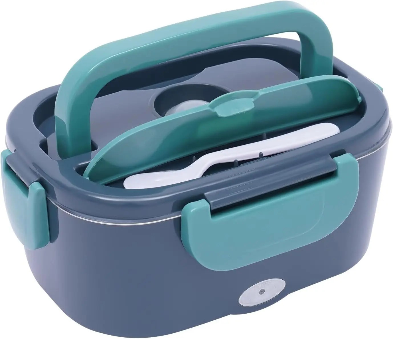 

3-in-1 Electric Lunch Box 1.5L Portable Food Warmer with Vehicle Powering Cable and Socket Powering Cable