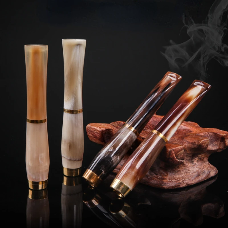 Держатель для сигарет из натурального коровьего рога | AliExpress