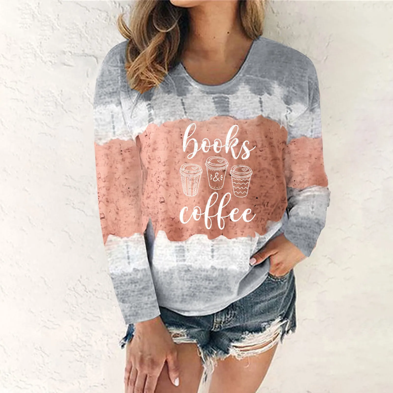 

Women's Spring Autumn T Shirt Crew Neck Top Long Sleeve Shirt Loose Fit Summer Tee Shirt Oversized Silk Button up