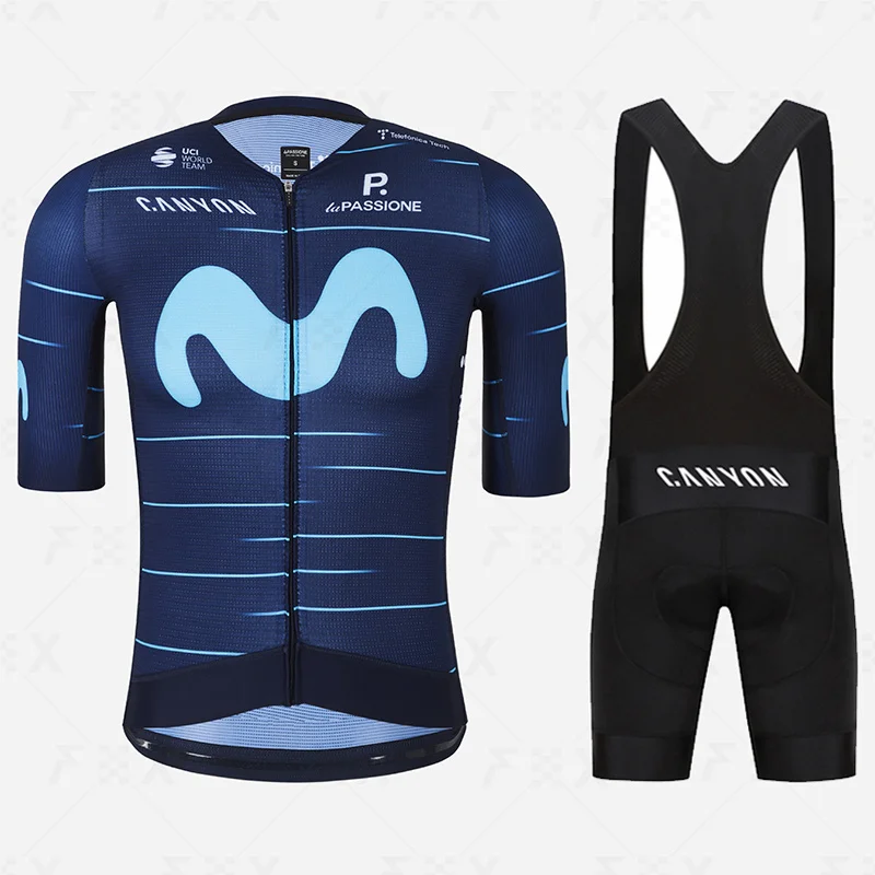 

2023 canyon Cycling Jersey set summer road bike shirt MTB Uniform Breathable Men Cycling Clothing ropa ciclismo Cycling Pants