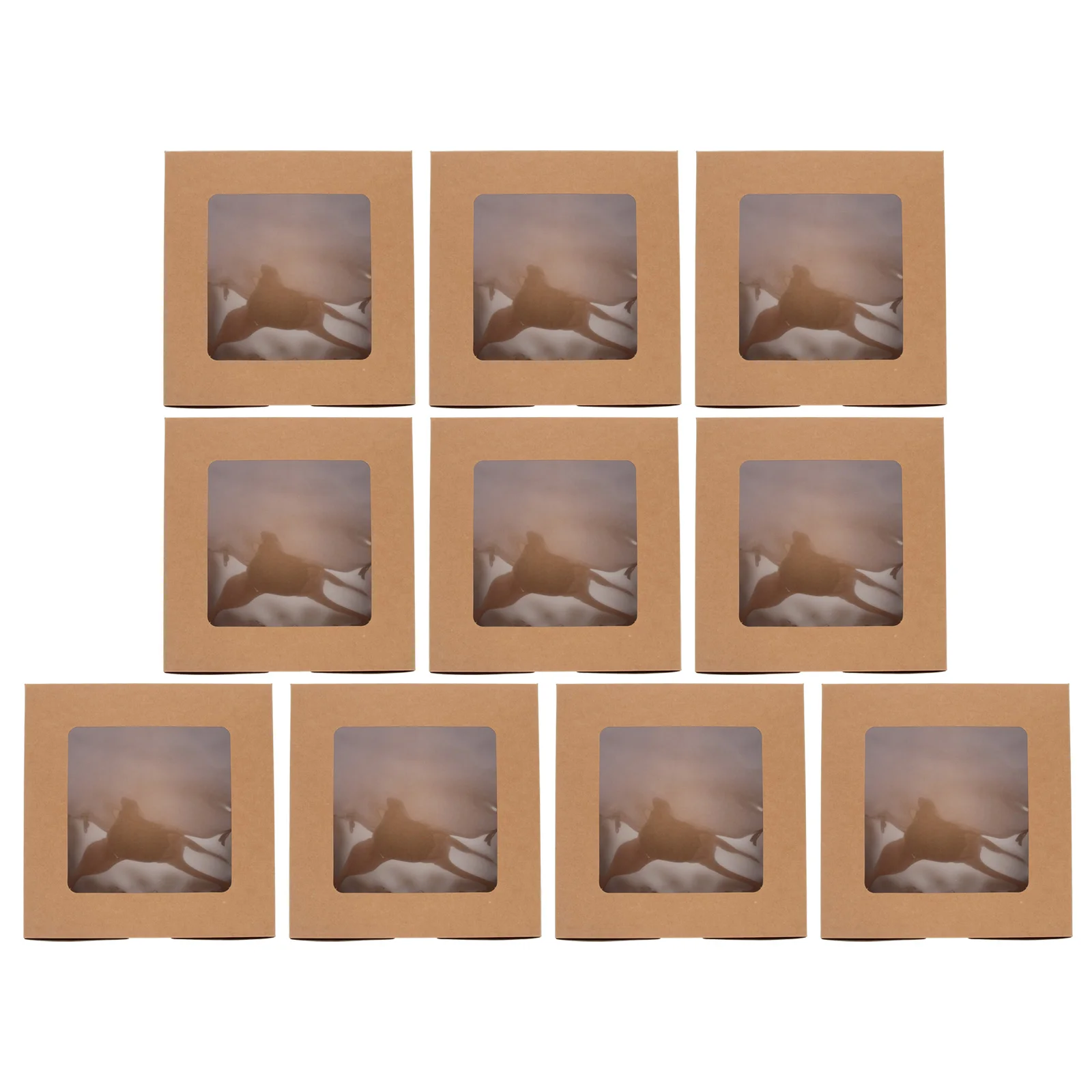 

Box Boxes Cake Cookie Windowdonut Kraft Cupcake Dessert Packaging Chocolate Mini Bakery Holder Muffin Pastry Biscuit Paper Pie