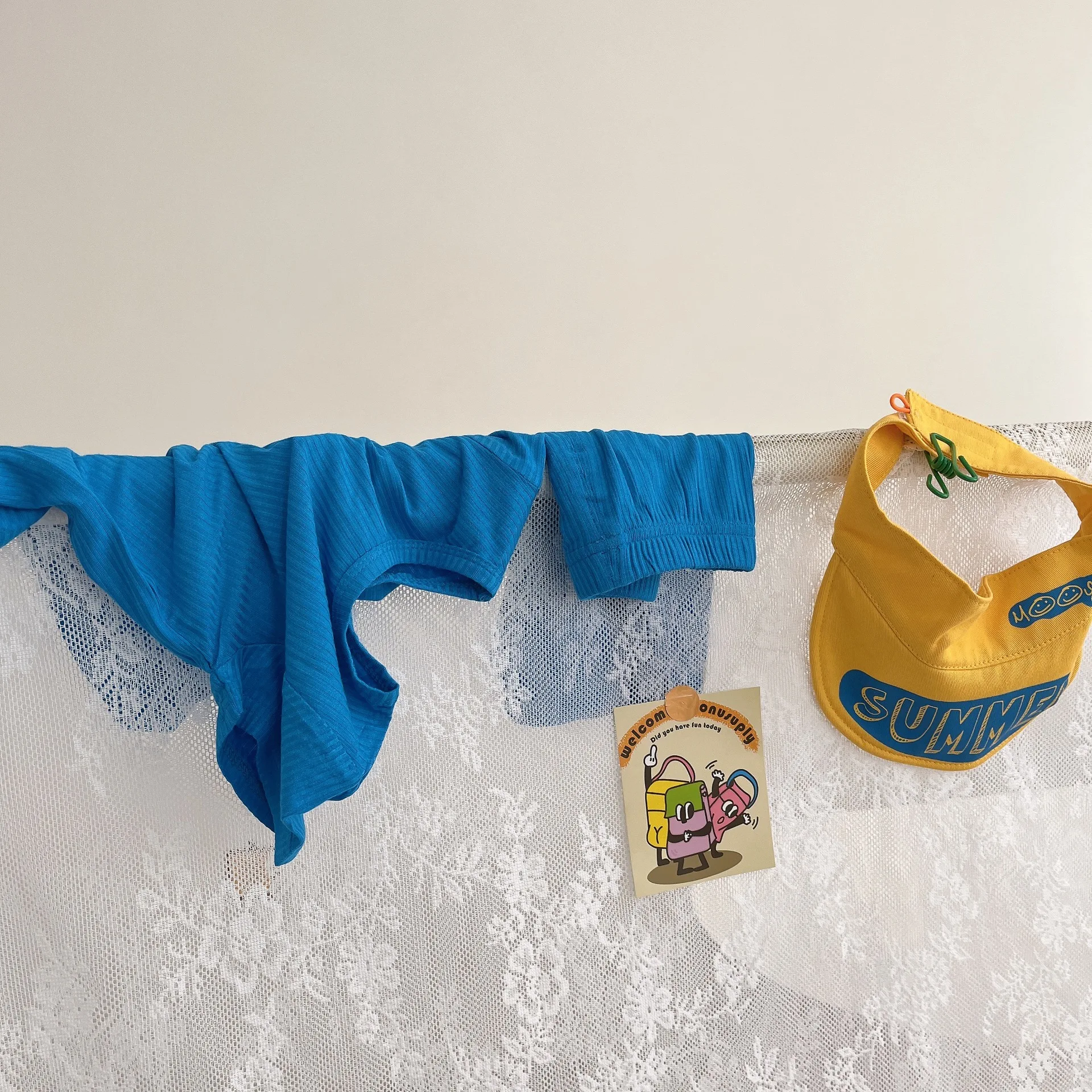 Baby Boys Girls Ribbed Cotton Outfits Short Sleeve Tops+Shorts Sleepwear Pajamas Set Children 2pcs Nightgowns Kids Clothing