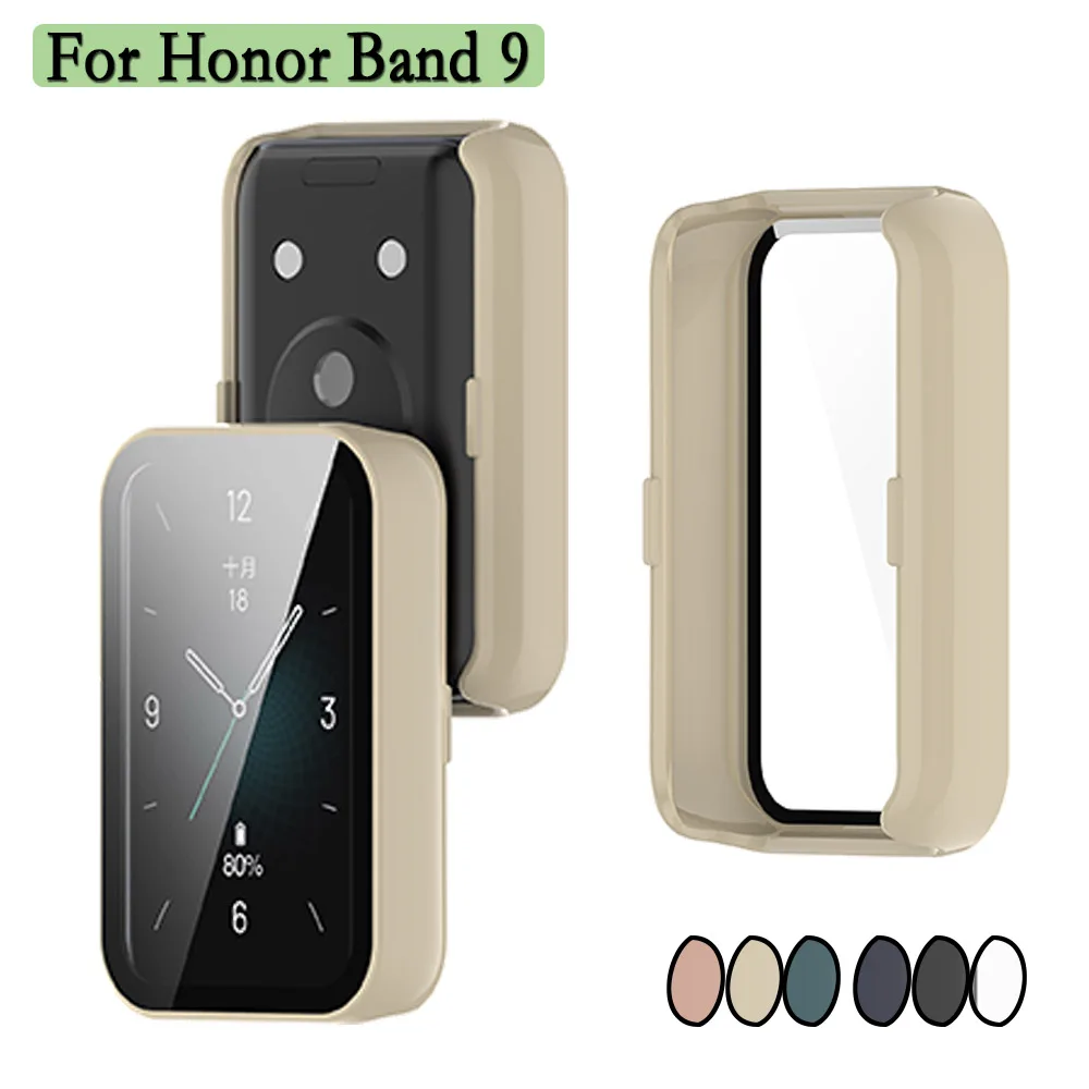 Защитный чехол 2 в 1 для Honor Band 9 часов с закаленным стеклом из поликарбоната защита