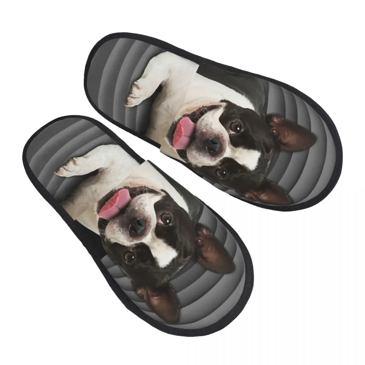 

Тапочки для гостей Boston Terrier для ванной, женские домашние тапочки с принтом на заказ