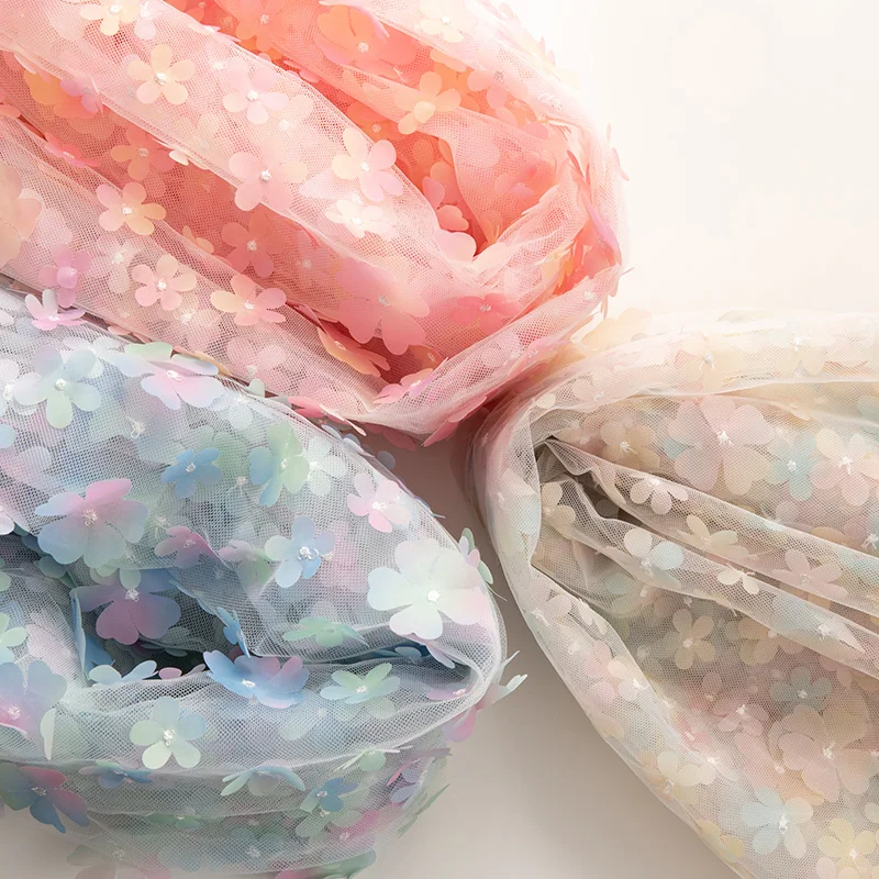 130 см * 91 тюль свадебная органза вышивка бабочки ткань для свадебного украшения