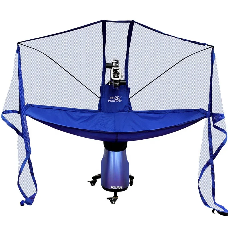 Профессиональный вращающийся робот для настольного тенниса с двойной рыбой и