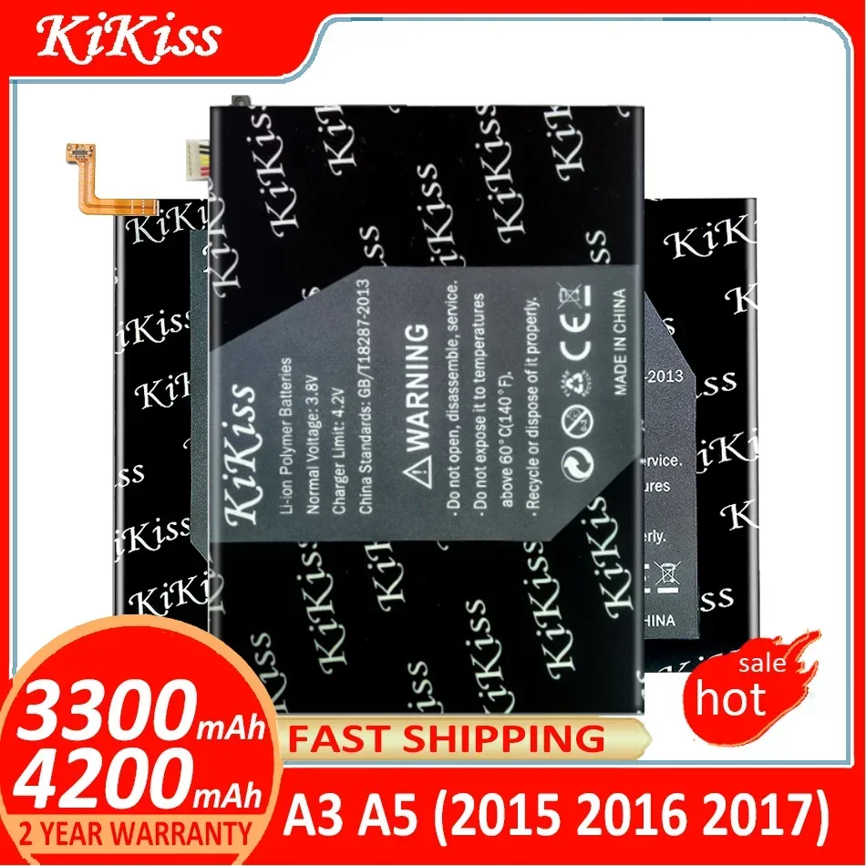 Аккумулятор KiKiss для Samsung GALAXY A3 A5 (2015 2016 2017) A300 A3000 A310 A320 A5000 A510 A5100 A520 A520F A310F A320F A510F