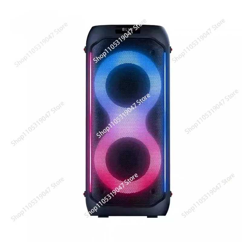 Фото Портативная акустическая система Party Box 710 с Bluetooth, мощным басом, крутой подсветкой и функцией караоке для вечеринок на открытом воздухе №1