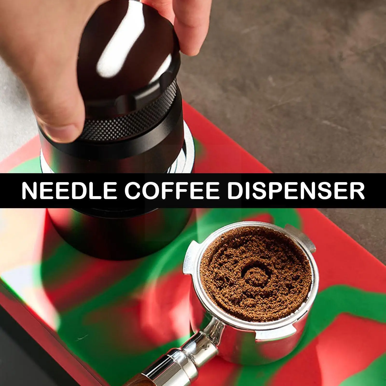 

51/53/58mm Home Powder Coffee Distributor Press Espresso Distribution 3/4 Angled Sloped Adjustable Tamper For Coffee M Q1s7