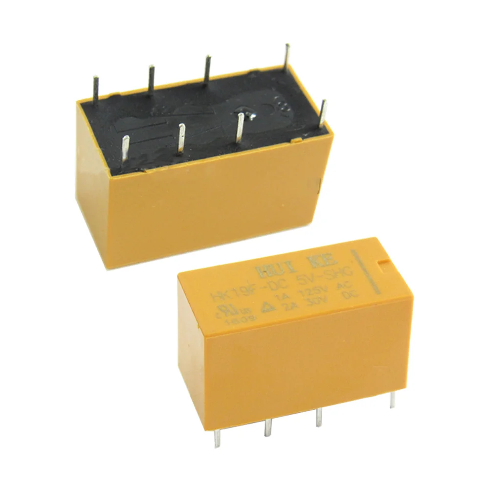 

6pcs Coil DPDT PCB Power Relay DC 5V 8 Pins Mini Power Relay PCB Relay CAHK19F-8P-5V