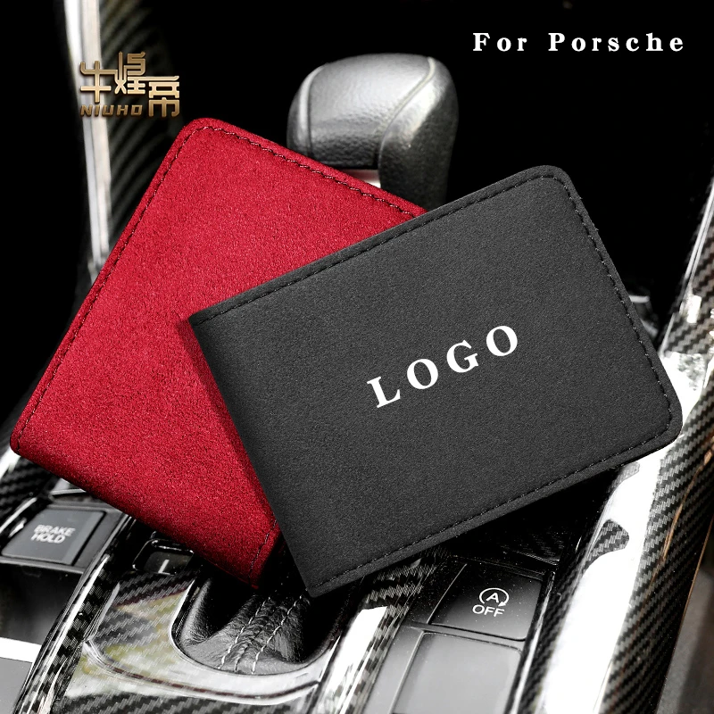 

Сумка Для водительских прав, держатель для карт, кошелек, чехол для Porsche Taycan Macan Panamera Cayenne Boxster Cayman 718 911 GT