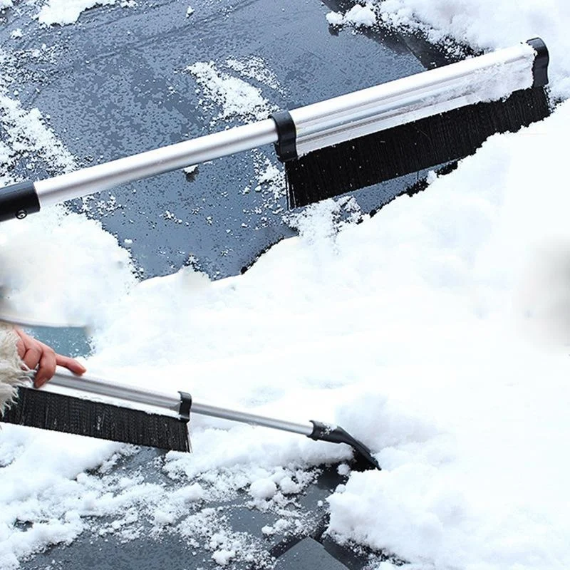 Multifunctional Car Ice Scraper Extendable Snow Shovel Brush Car Windshield Cleaning Brush