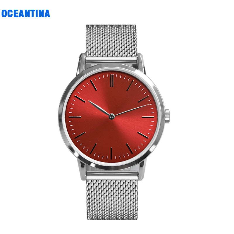 Oceantina модные женские часы кварцевый водостойкий сетчатый ремешок OT98M