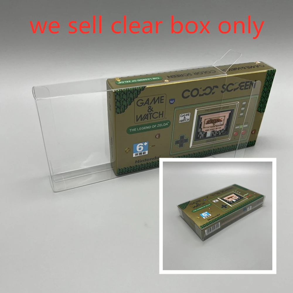 PET Box Protector For GAME & WATCH The Legend of Zelda Collect Boxes For Nintendo Game Case Shell Clear Display Cases