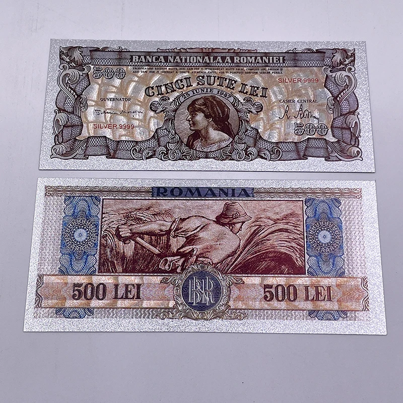 

1 Piece More Types Different Size Romania Gold Banknote Sliver Romania Banknote 1 to 5000000 banknote for Gift Collection