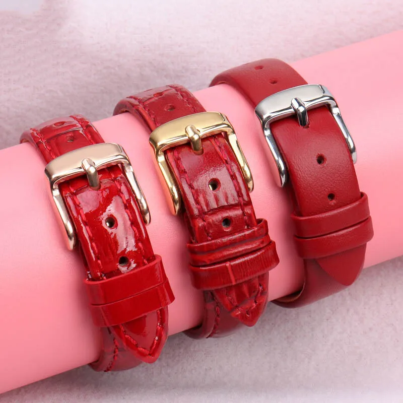 Красный женский браслет с ремешком для Casio Armani CK CITIZEN Tissot DW Fossil Series универсальный