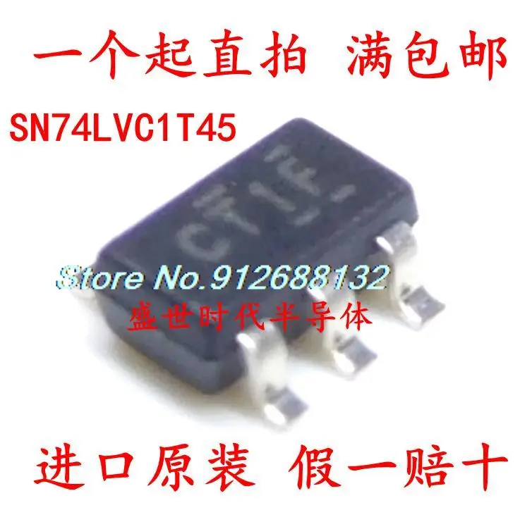 

10PCS/LOT SN74LVC1T45DBVR SN74LVC1T45 CT1F SOT23-6