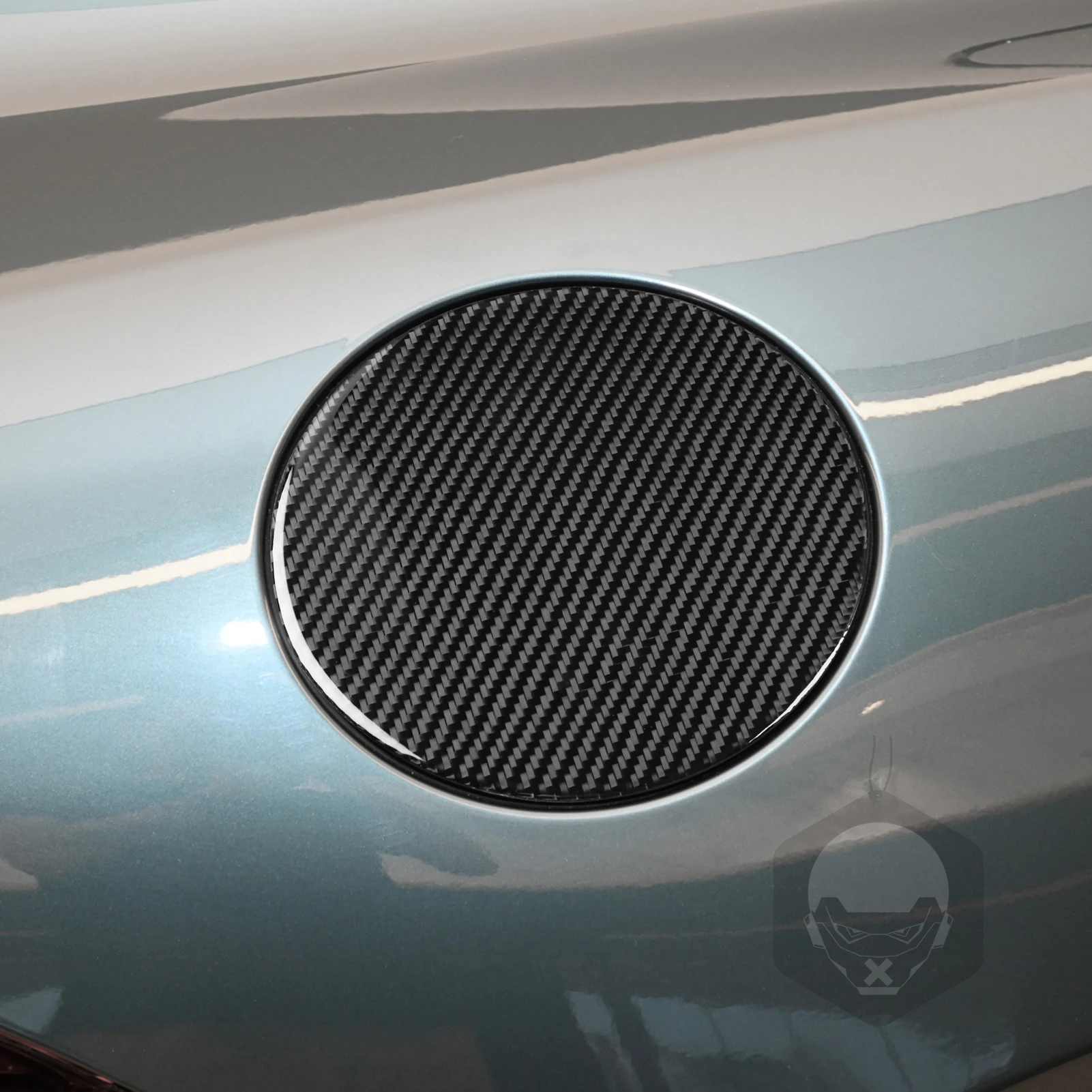 Для Jaguar F-TYPE 2013-2024 углеродное волокно автонаклейка крышка топливного бака