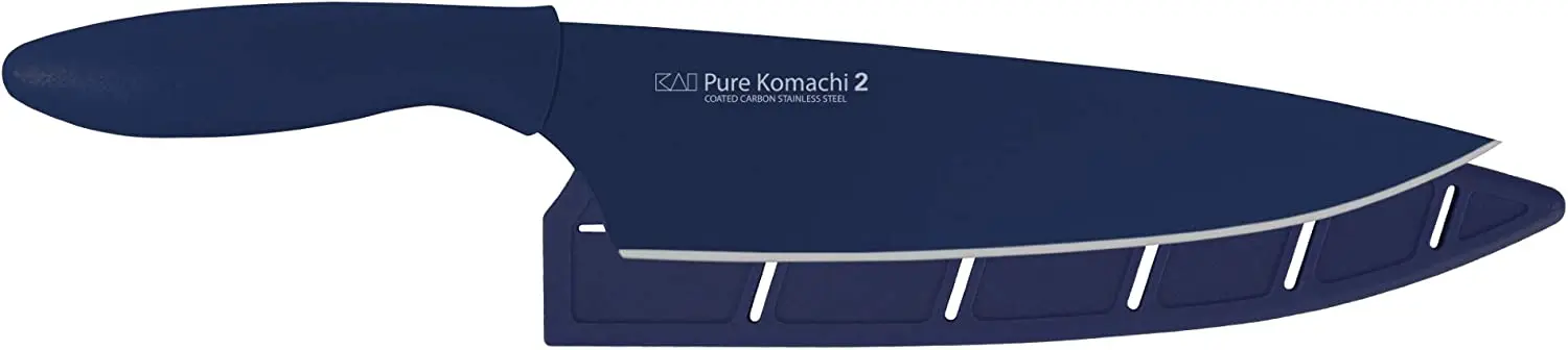 

Faca de chef Komachi de 20,32 cm com bainha, azul-marinho