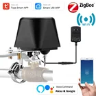 Умный клапан Tuya ZigBee для утечки воды и газа, автоматическое управление, таймер обратного отсчета, управление домом Alexa Google