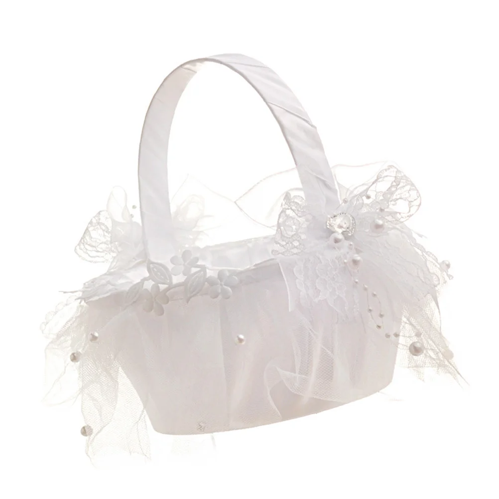

1pc Wedding Flower Basket Bridal Flower Basket Wedding Ceremony Basket Flower Basket Bridal Basket
