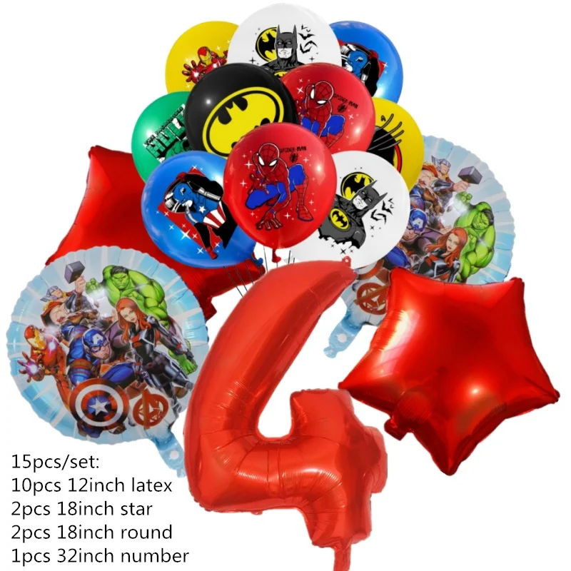 

Набор фольгированных шаров Герой Мстители 15 шт. Globos