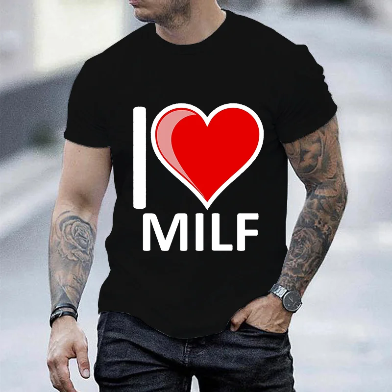 Short Sleeve Tops Milf Tshirts For Men
