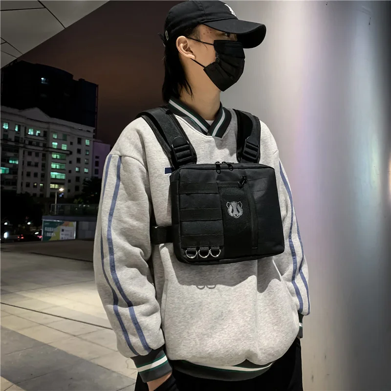 Новинка 2021 тактическая нагрудная сумка женская жилет в стиле хип-хоп уличные