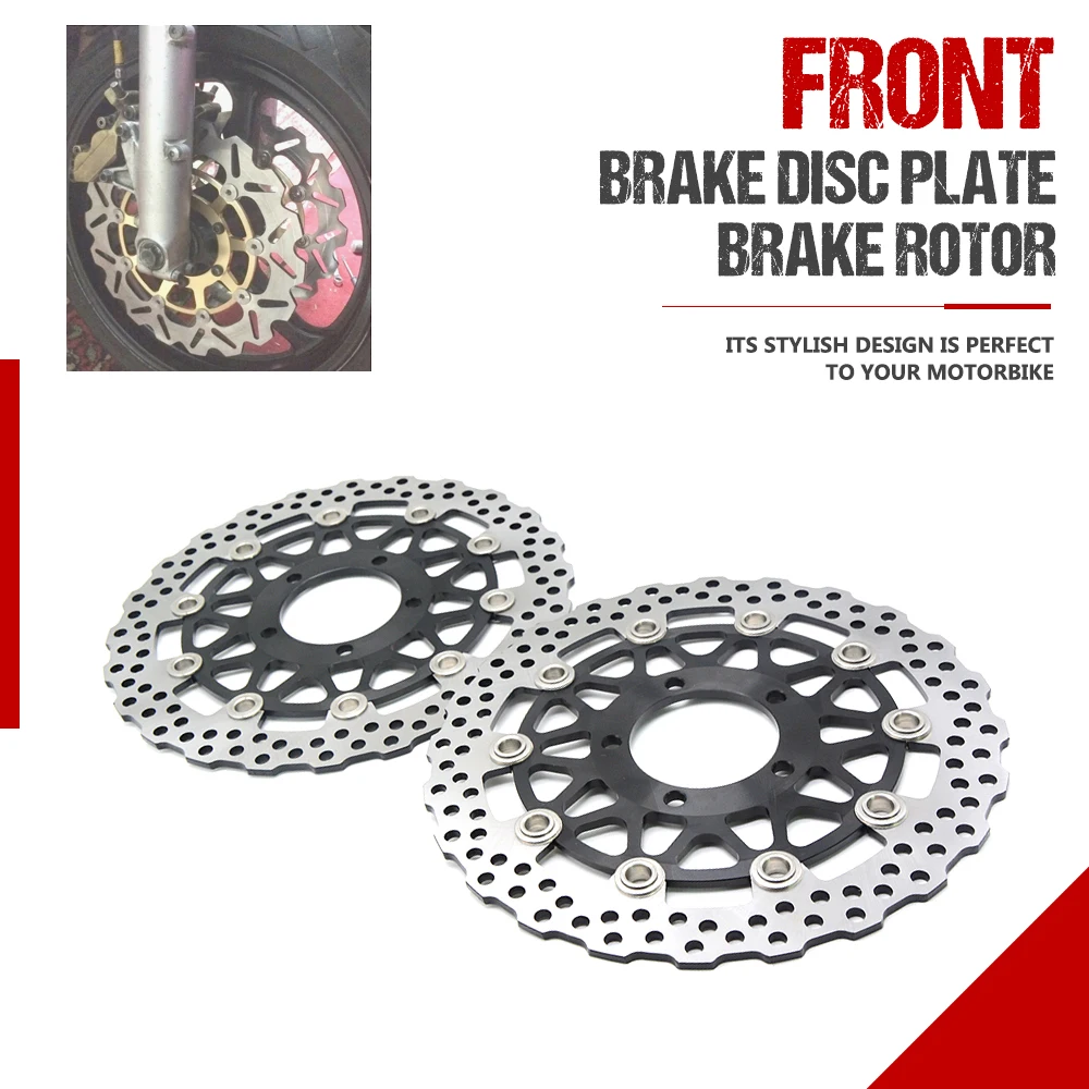Ротор передних тормозных дисков для мотоциклов, 2 шт., для KAWASAKI GTR 1400/ABS A8F-A9F,CAF,CBF ZG1400 2007 2008 2009 2010 2011