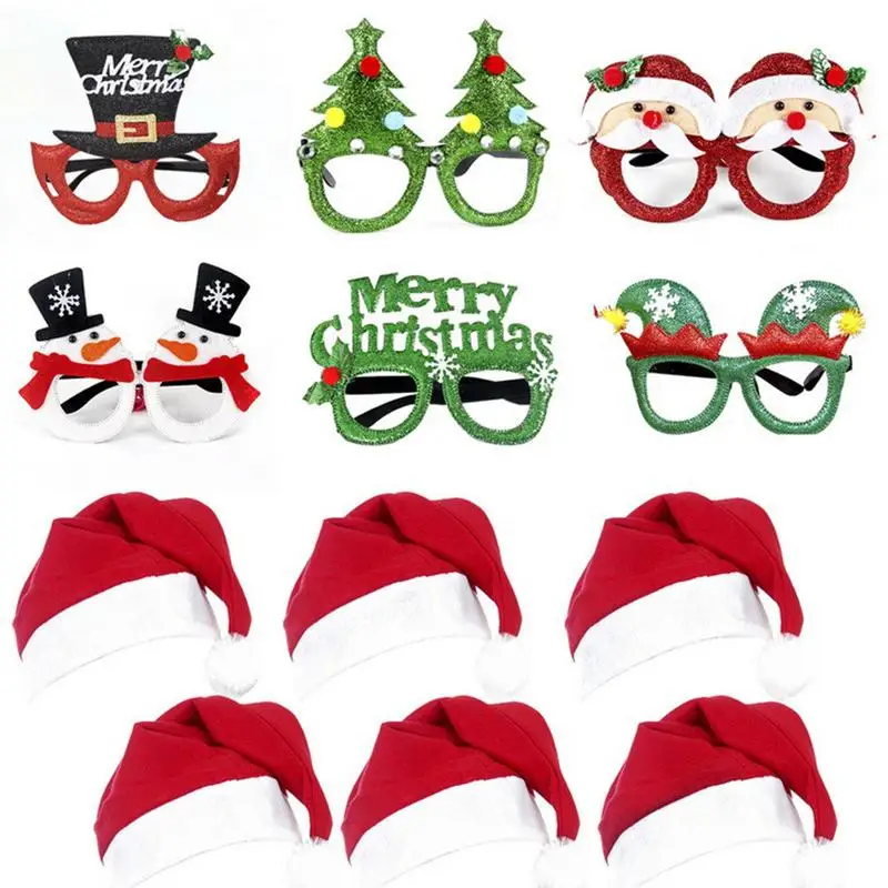 

Christmas Party Glasses Frames Christmas Glasses Glitter Party Glasses Frames Shining Christmas Eyewear For Holiday Party