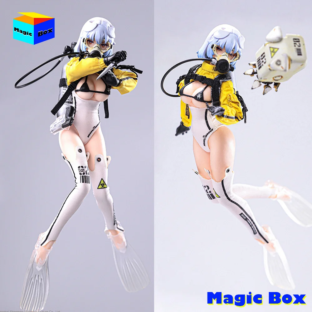 

In Stock HASUKI SE002 1/12 Scale Female Soldier SEANCE ERA Series Craken Diving Girl Full Set Model 6" Action Figure Collectible