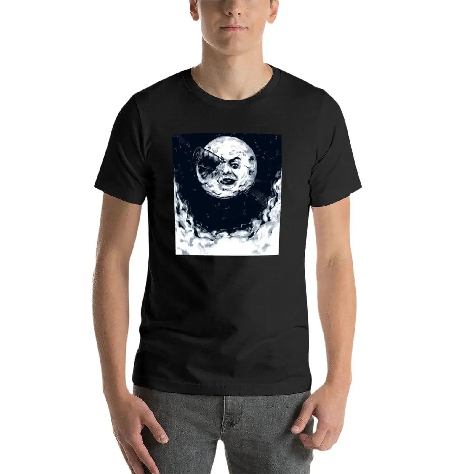 Футболка George Melies 1902 новое издание мужские футболки высшего качества