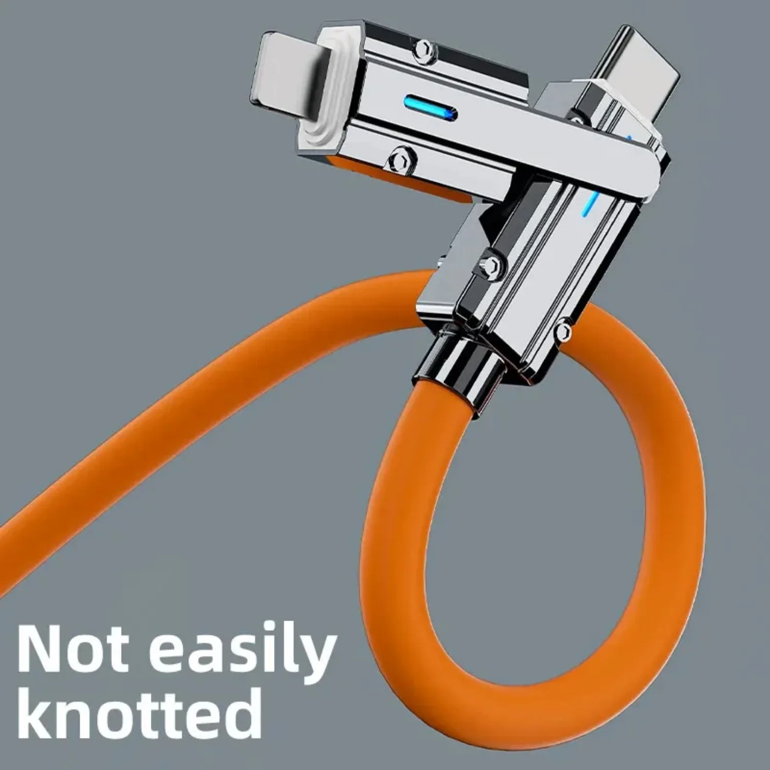 Кабель USB-C 4-в-1 120 Вт USB PD Быстрая Зарядка