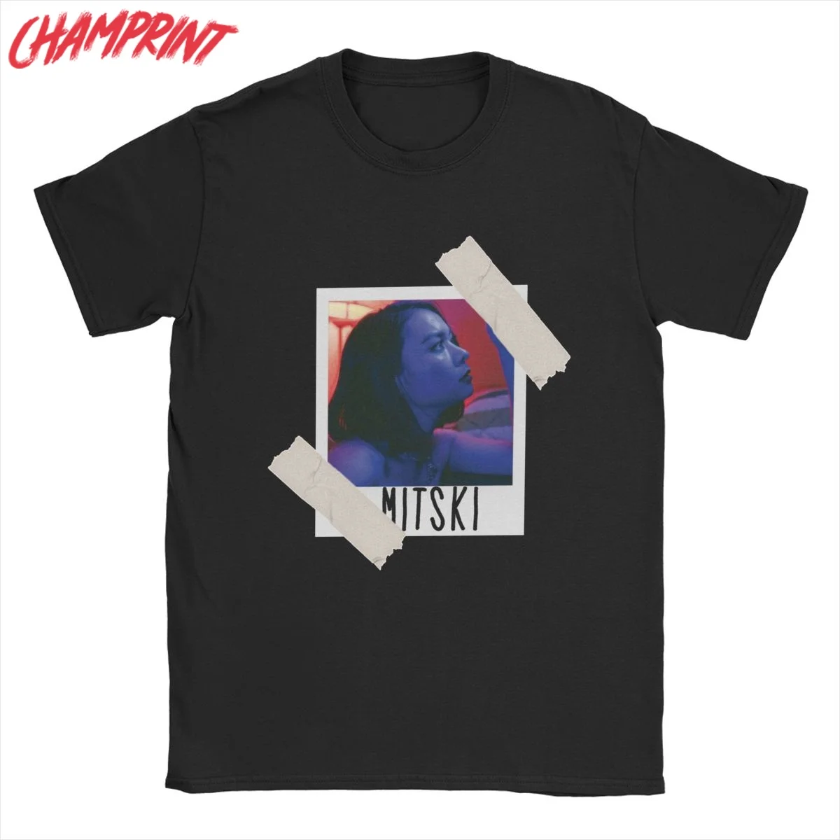 

Забавные футболки Mitski, мужские футболки из чистого хлопка с круглым вырезом, футболка с коротким рукавом, летние топы