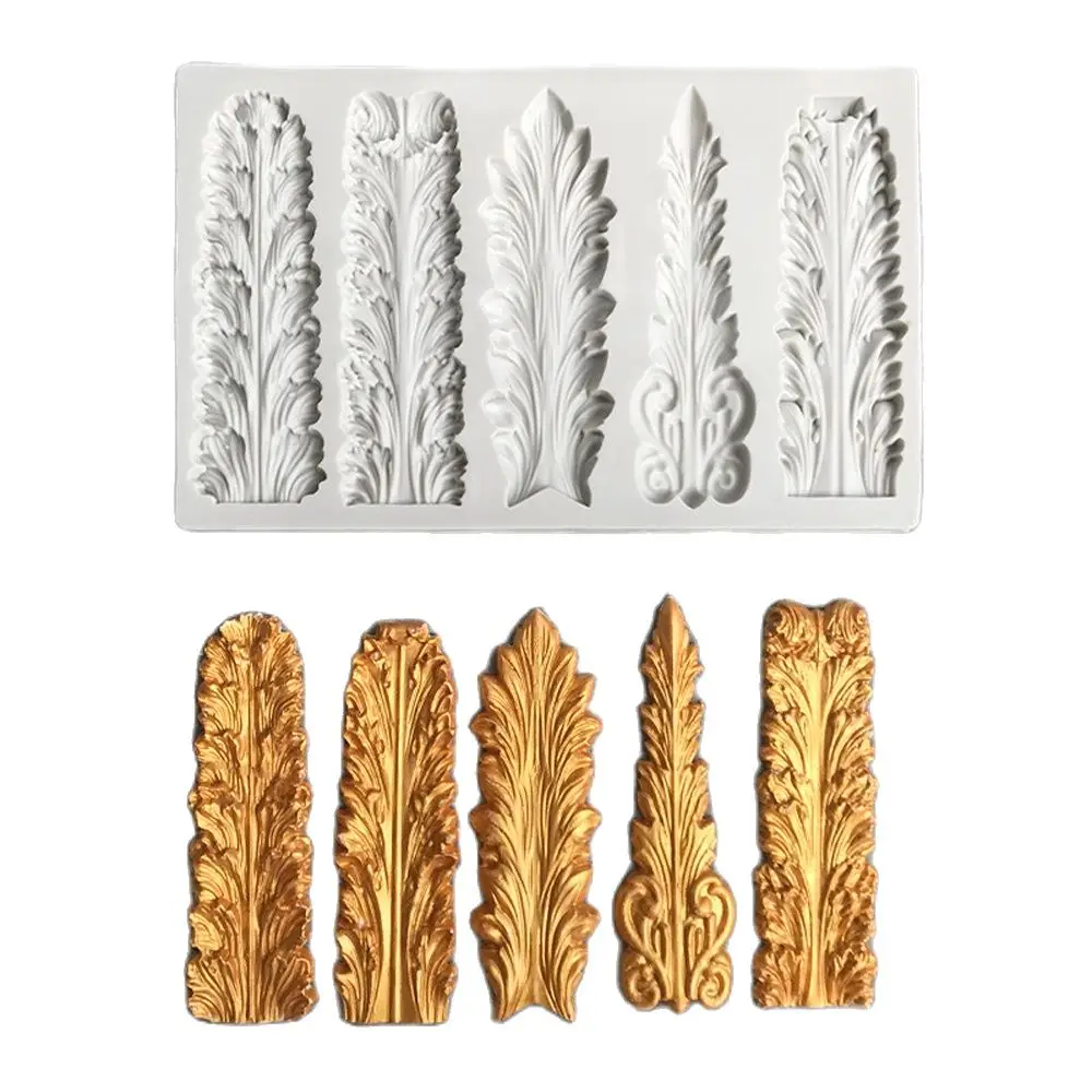 

Vintage Tassel Relief Silicone Mould Fold Tassel Pendant Chocolate Sugar Art Cake Rim Decoration Baking Mold DIY Curtain Hemline