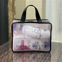 takara tomy cartoon hello kitty fog flower mesh portable cosmetic bag cosmetic bag wash bag hand bag