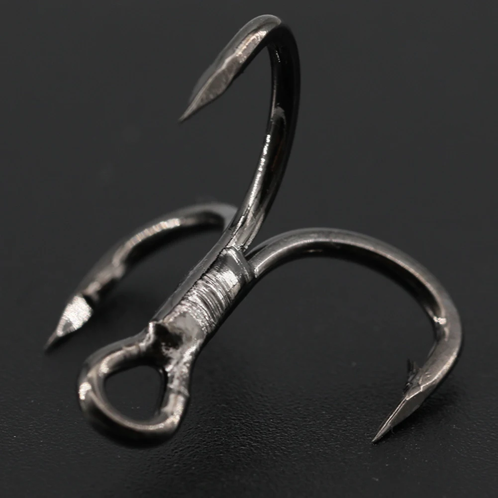 

Treble Hook 6X High Strength Nickel Plated Saltwater Fishing Barbed Hooks Hooking And Holding Power For Topwater Baits Tackle