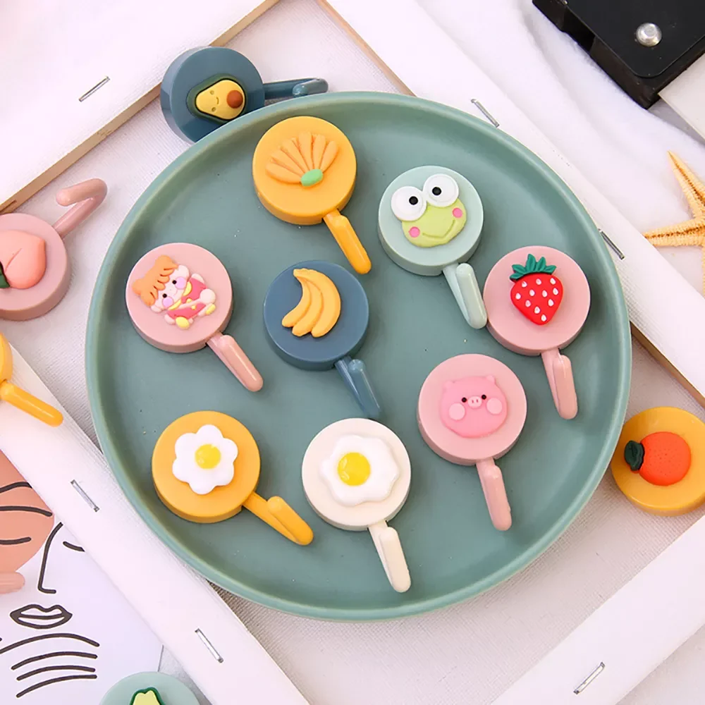 

Cartoon Animals Wall Hook for Key Holder Coat Towel Hanging Bathroom Kitchen Plastic Organizer Wall Decor Home Accessories