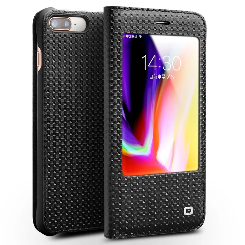 

Кожаный чехол-книжка с окошком apple business holster, совместим с iPhone 7/8