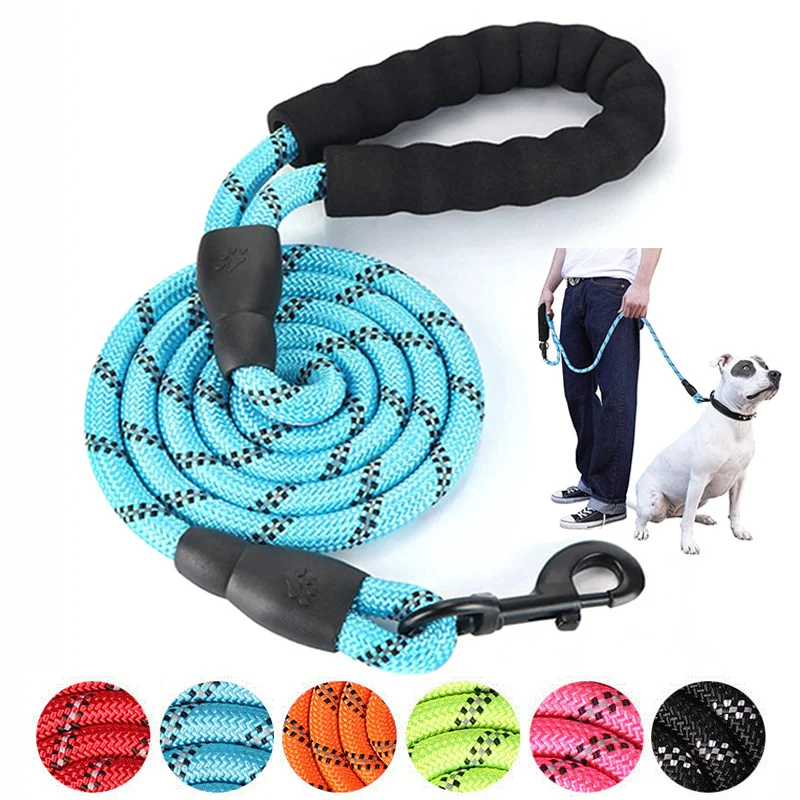 

Strong Nylon Dog Leash Labrador French bulldog Harness Leashes Reflective Leash Training Safety Dog Leashes Ropes 150/200/300cm