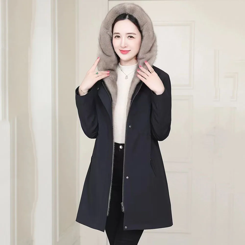 Новая школьная куртка на флисовой подкладке женское длинное пальто теплая
