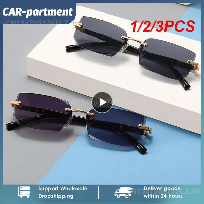 

1/2/3 шт., градиентные солнцезащитные очки без оправы